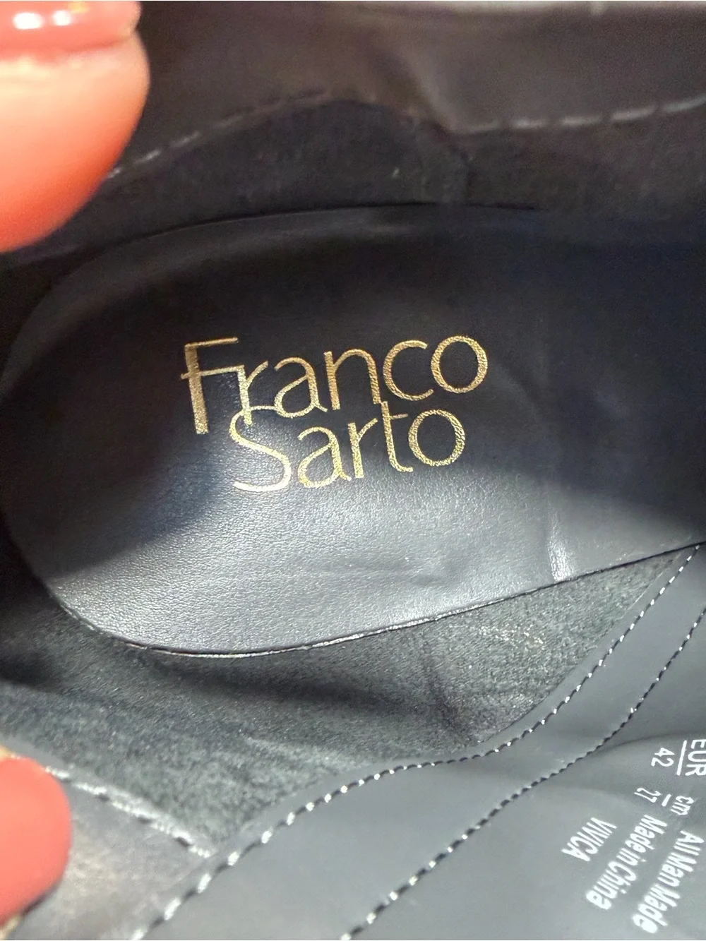 Franco Sarto Minimalist Vivica Square Toe Ankle Boots Black Size 11